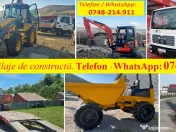 Inchiriere Utilaje constructii: Excavator, MIniexcavator, Buldoexcavator, Dumper 
