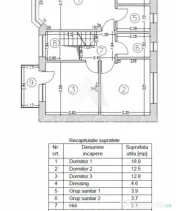 Vilă superbă P+1 Tunari 171mp, 4 camere, curte proprie, 39 