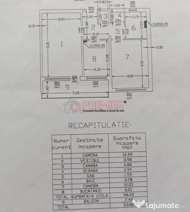 2 camere Piata Sudului -Str Emil Racovita - Parcare