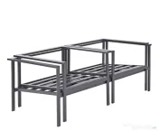 Set mobilier gradina  Mobexpert, pentru 4 persoane, gri antracit 