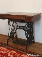 Mașină de cusut Singer (1910-1920) funcțională, model "Tiffany" 