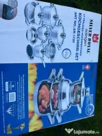 Set oale inox Silver Royal, pentru inducție, premium