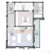Apartament cu 2 camere 62 mp utili 