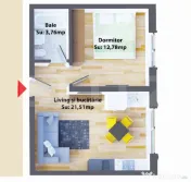 Apartamente de 2 camere, 38,05 mp, moderne, zona Ipotesti 