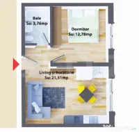 Apartamente de 2 camere, 38,05 mp, moderne, zona Ipotesti 