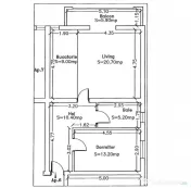Apartament 2 camere aproape de principala 59mp 