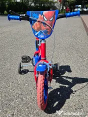 Bicicleta cu pedale, Spiderman, 12 ", varsta recomandata 3 ani+ 