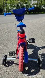 Bicicleta cu pedale, Spiderman, 12 ", varsta recomandata 3 ani+ 