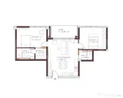 Apartament semifinisat, 3 camere, 2 băi, terasă și parcar 