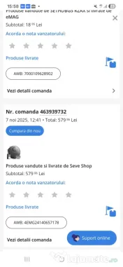 Vând aspirator robot 2-în-1 (aspirare + mop) SEVESHOP T7S – ca nou 