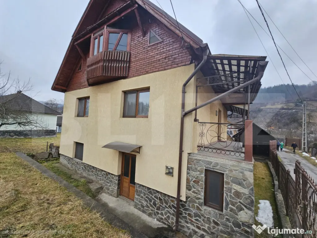 Casă spațioasă cu priveliște spre munte, în Gura Roșie