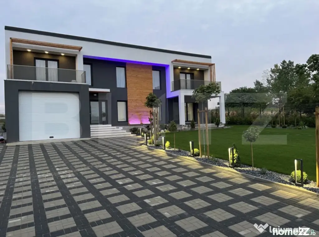 Casa moderna stil mediteranian, 252 mp construiti, zona rezi