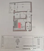 Apartament cu 2 camere de vanzare -Pacii-cu centrala-mobi... 
