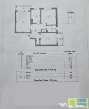 Tomis Nord, Rovere, de vanzare 3 camere, decomandat, gaze 