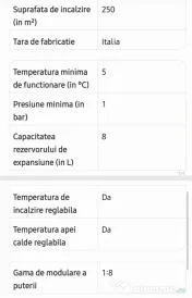 Centrala termica pe gaz in condensare Ariston Clas One WiFi, 35 kW, 