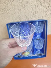 Set 6 pahare de cristal vintage 