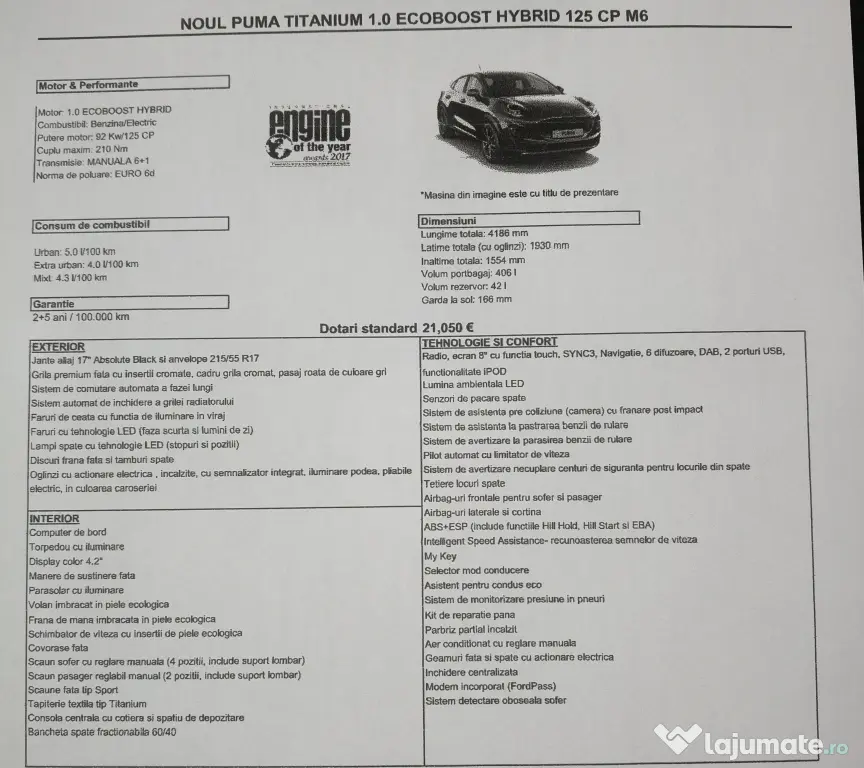 Ford puma in garantie