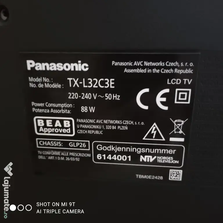 Televizor LCD PANASONIC VIERA TX-L32C3E