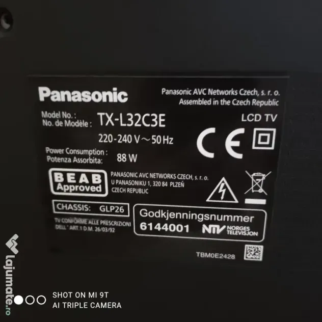 Televizor LCD PANASONIC VIERA TX-L32C3E