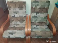 Fotolii cu cadru curbat din lemn 