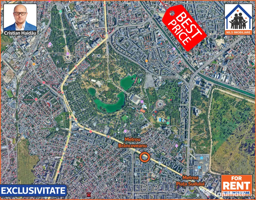 Probabil cel mai mare apartament cu 2 camere! - Metrou Brancoveanu
