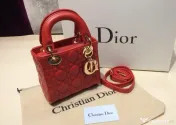Genti mini ,model Lady Dior,diverse nuanțe,curea detasabila umăr,France, saculet, etichetă 