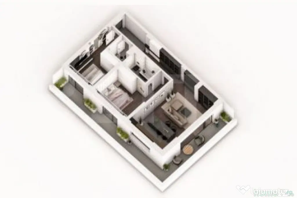 Apartament 3 camere, 104.19 mp, ansamblu, 0% Comision, zona