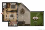 Apartament 2 camere, CF, terasă spectaculoasă 75 mp, Zona