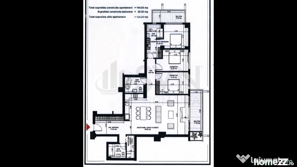 Apartamente 4 camere Aviatiei Bloc nou