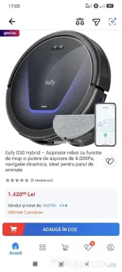 eufy aspirator/mop robot nou nouț 