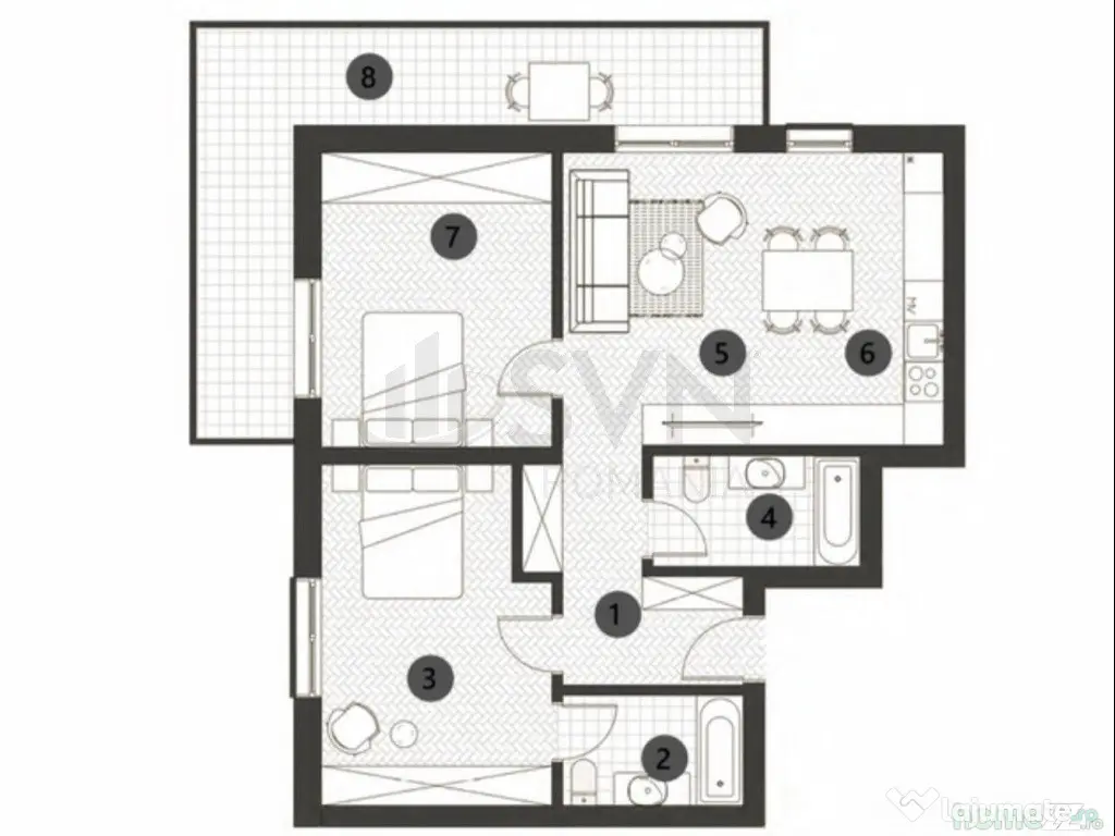 Apartament 3 camere Parcul Verdi Floreasca