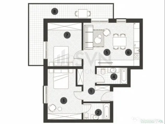 Apartament 3 camere Parcul Verdi Floreasca