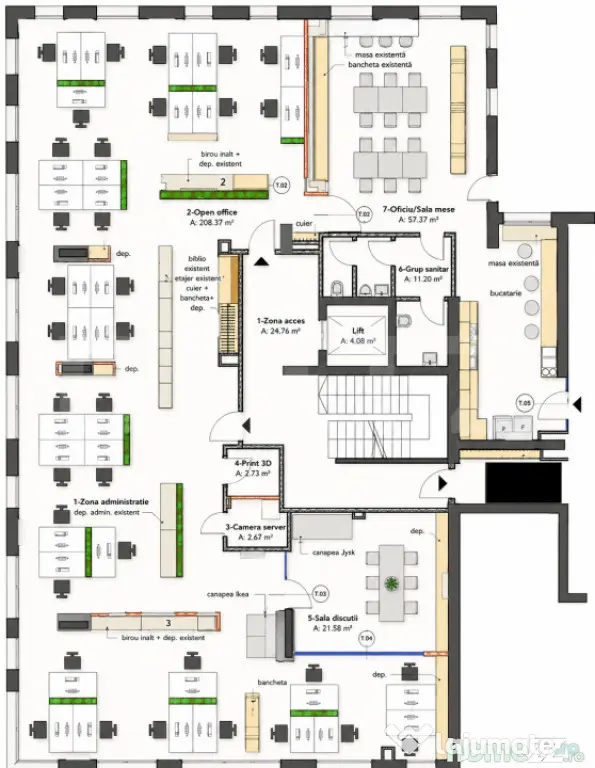 Spațiu de birouri – 330 mp, zonă Ultracentrală - Cluj-Napoca (Cluj)