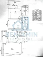 Trei camere doua bai 1Mai etaj 1 -centrala termica -75mp 