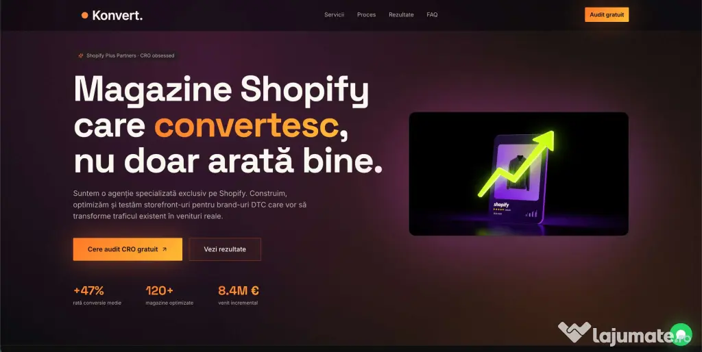 Creare magazin online Shopify – design modern, gata de vânzare