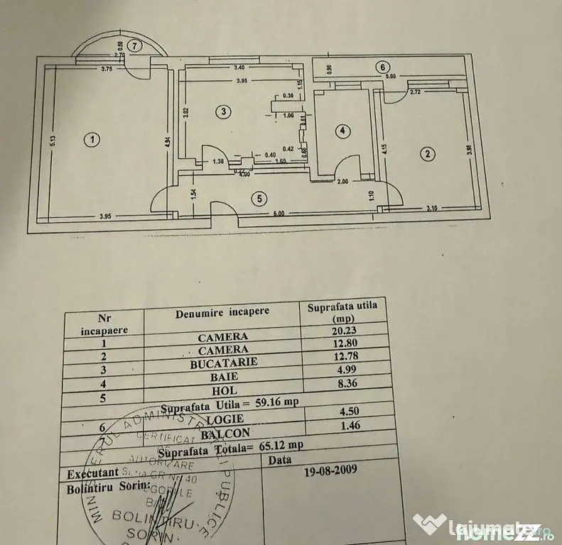 2 camere | Decomandat | 59 mp util | An 2002 | Metrou Pia...