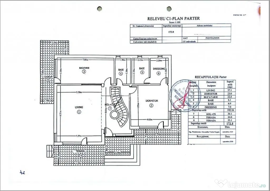 Casa P 1 - 5 camere - s.u. 208 mp - Teren 908 - Pantelimon -