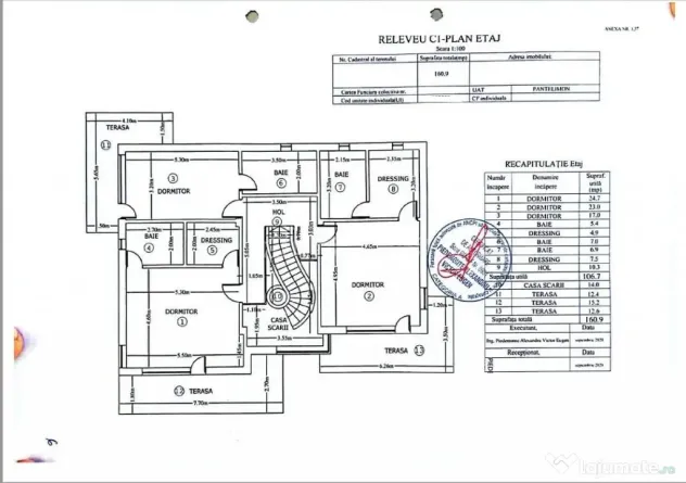 Casa P 1 - 5 camere - s.u. 208 mp - Teren 908 - Pantelimon -