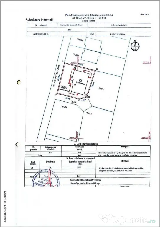 Casa P 1 - 5 camere - s.u. 208 mp - Teren 908 - Pantelimon -