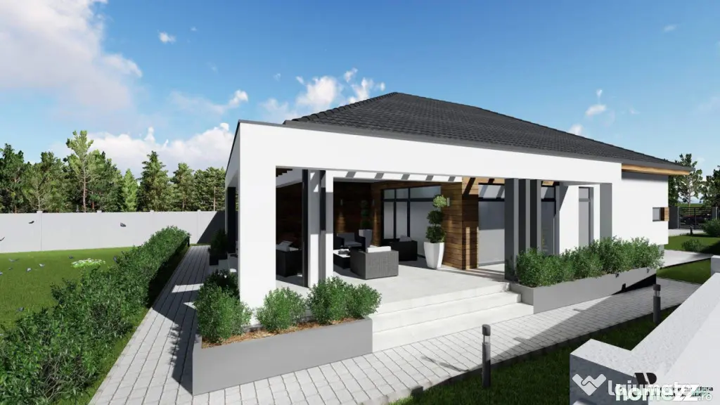 Teren intravilan 868mp, autorizatie si proiect casa