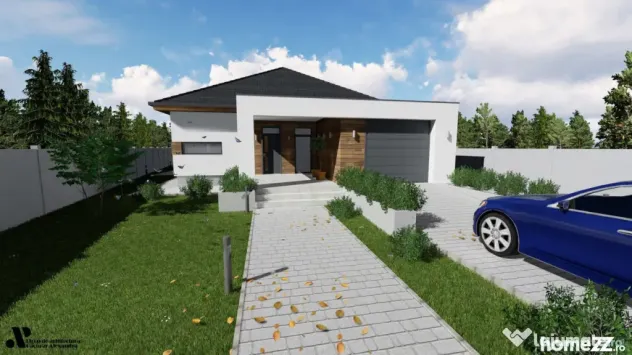 Teren intravilan 868mp, autorizatie si proiect casa