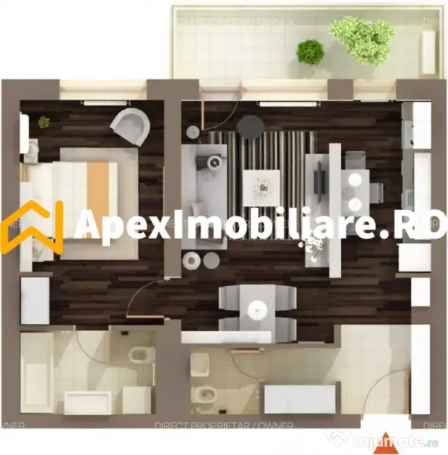 Apartament 2 camere de inchiriat Baneasa București | ApexIm