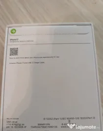 Iphone 17 256gb negru sigilat — factură, garanție 24 luni