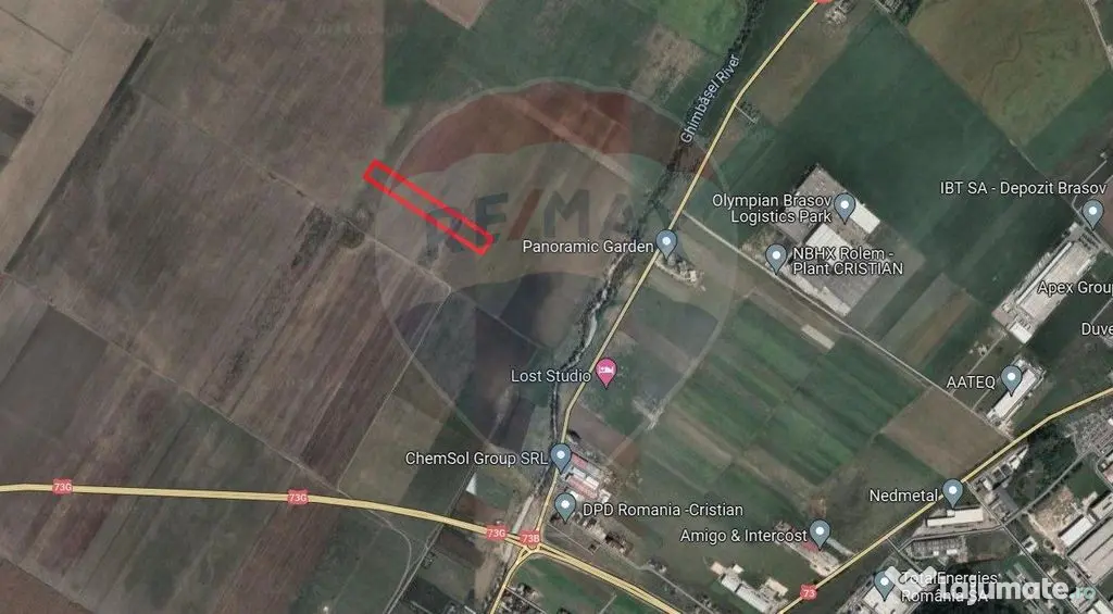 Teren extravilan arabil, 9650 mp, Cristian
