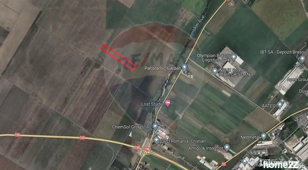 Teren extravilan arabil, 9650 mp, Cristian