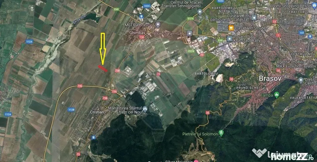 Teren extravilan arabil, 9650 mp, Cristian
