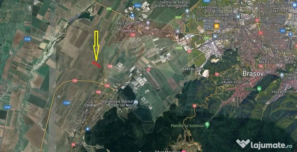 Teren extravilan arabil, 9650 mp, Cristian