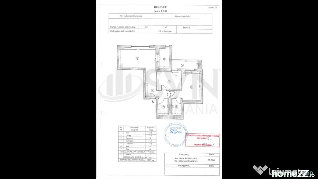 ONE Cotroceni l Apartament 3 camere l 86 mp