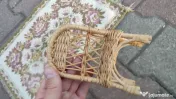 Mobilier miniatural din ratan pentru papusi