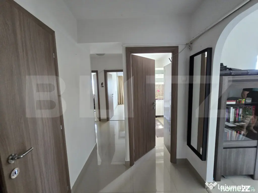 Apartament 3 camere, bloc PP, 62 mp, renovat, mobilat, zona